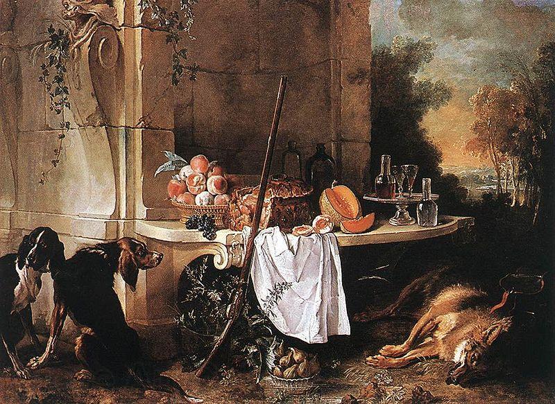 Jean Baptiste Oudry Dead Wolf Spain oil painting art